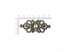 Застежка 60*27мм со стразами арт.JRTB-1080