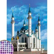 "Кул-Шариф" 30*40см арт.1516838 Картина стразами частичная выкладка