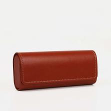 Футляр для очков иск.кожа на магните с салфеткой арт.9381330 рыжий