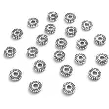 Бусины металл  6*1,5мм арт.ИВ-275 ант.серебро (50шт)