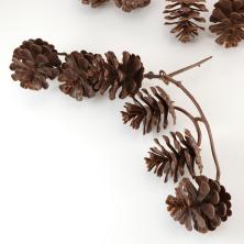 Набор шишек пластик 4,5*4,5см арт.660-12705 (12шт)