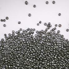 Бисер 12/0 арт.17420 т.серый матовый (100гр)