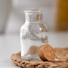 Бутылка с пробкой  70мл "Парфе" 8*4,5см стекло арт.6932383 прозрачный