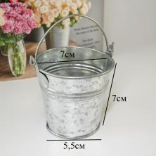 Кашпо Ведро металл 7,5*7,5*7см арт.5274392