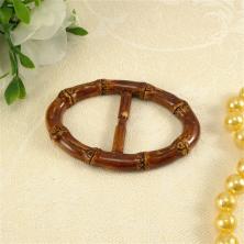 Пряжка для платка, шарфа пластик 95*63/42мм арт.1#/1 под бамбук