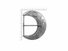 Пряжка металл 103*83/70мм арт.A-8563 никель