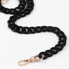 Цепочка для сумки пластик 68см d-15*21мм арт.7335855 черный/золото