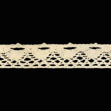 Кружево лен  35мм арт.C-350 бежевый