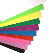 Фоамиран глиттерный 2мм 20*30см арт.ФУ-10551 ассорти