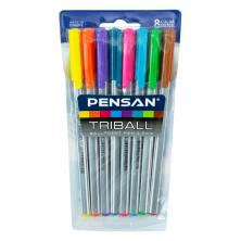 Набор ручек шариковых 8цв. арт1003/PVC8