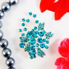 Брошь 55*45мм со стразами арт.61281