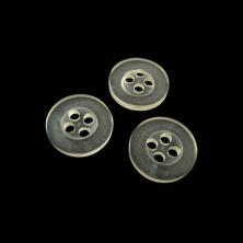 Пуговица арт.921 11мм 18L на 4 прокола прозрачный