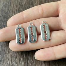 Подвеска "Лезвие" 10*22мм арт.304-886 серебро