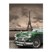 "По Европе на автомобиле" 30*40см арт.ALVK-13 Картина стразами частичная выкладка