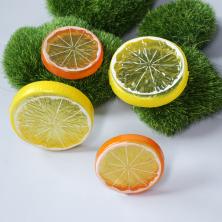 Дольки апельсин, лимон 4/5см SF-1216/1217 желт/оранж.(4шт)