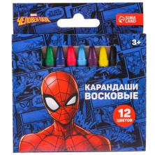 Карандаши восковые 12цв 