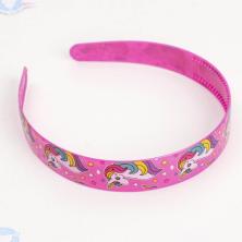 Ободок пластик 25мм "Единорог" арт.4137075 микс