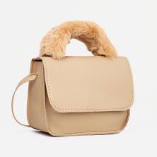 Сумочка детская на магните иск.кожа 12,5*15*6см арт.9653947 бежевый