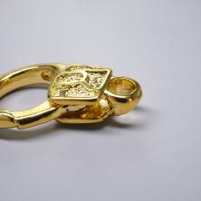 Карабин для бижутерии 30*20мм арт.AF-03 золото