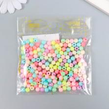 Бусины акрил  6мм арт.4141748 ассорти/перламутр (20гр)