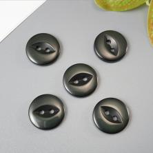 Пуговица пластик на 2прокола арт.TBY.382.18 18мм 28L хаки/перламутр