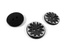 Пуговица арт.CH-7323 23мм 36L Black (черный)