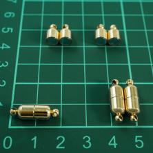 Замок магнитный  6*17мм отв-е 2мм арт.FMK-M02 04-золото