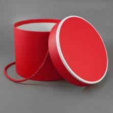 Коробка с ручкой "Круг" 17*13см арт.SF-7428 красный