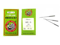 Иглы ORGAN в зел.уп. арт.DP*5 №65/9 (10игл)