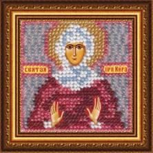 4076 "Св.Кира" Рисунок на ткани бисером "Вышивальная мозаика" 6,5*6,5см