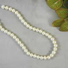 Бусины стекло "Жемчуг" 10мм арт.7707495 молочный (43шт)