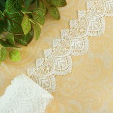 Кружево гипюр  80мм арт.TR.0736 молочный