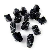 Бусины акрил 18*11мм арт.A-095 черный/серый