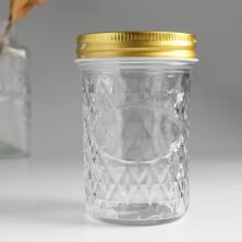 Банка для свечей с крышкой 250мл стекло арт.9759034