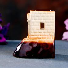 Аромалампа "Башня" керамика 4*6*7,5см арт.4694368 коричневый/бежевый