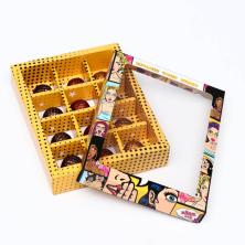Коробка с окошком 19*15*3,6см "Pop art" арт.7007658