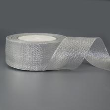 Лента металлизированная 40мм серебро