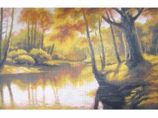 2028 "Золотая осень" Набор для вышивания мулине 33*48см