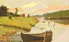 ДК-102 "Берег реки" Схема для вышивания "Домашняя коллекция" А3 140*230кл