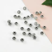 Бусины металл  8мм арт.302-784 серебро-1 (30шт)