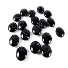 Бусины акрил 16*8мм арт.A-306 черный/серый