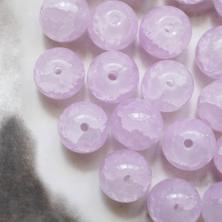 Бусины стекло 10мм "Нефритовое кракле" арт.7717830 1-сиреневый (20шт)