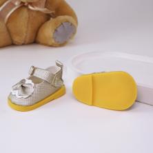 Туфли для кукол 50*32мм арт.ИВ-611 шампань (иск.кожа)