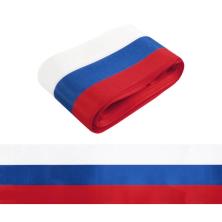 Лента триколор атласная 75мм арт.ФУ-9164