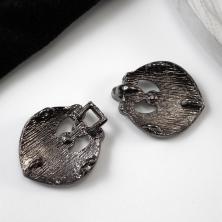 Застежка 57*25мм со стразами арт.AC-263 черный