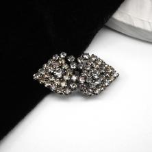 Застежка 40*20/5мм со стразами арт.JRTB-1064