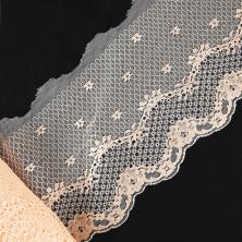 Кружево капрон 175мм арт.LCE-28 120-кремовый