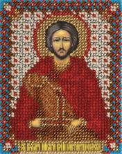 CM/ЦМ-1416 "Св.Влм.Никиты Воина Константинопольского" Набор для вышивания бисером PANNA 8,7*11см