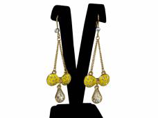 Серьги арт.WR-7091 золото/желтый