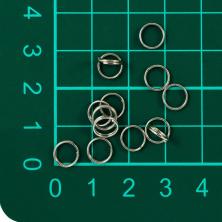 Кольцо соединительное двойное 5,0*0,7мм арт.R-06 02-никель